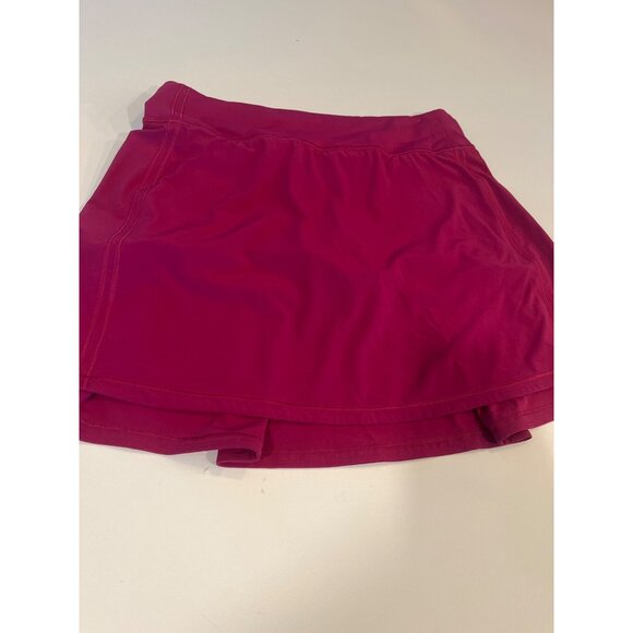 Lulu Lemon Pace Rival Mid Rise Skirt Magenta Sz 6 - Picture 4 of 12